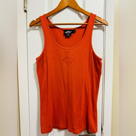 Harley Davidson Burnt Orange tank top - XL - Picture 1 of 3